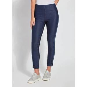 NEW LYSSE denim piped legging in indigo